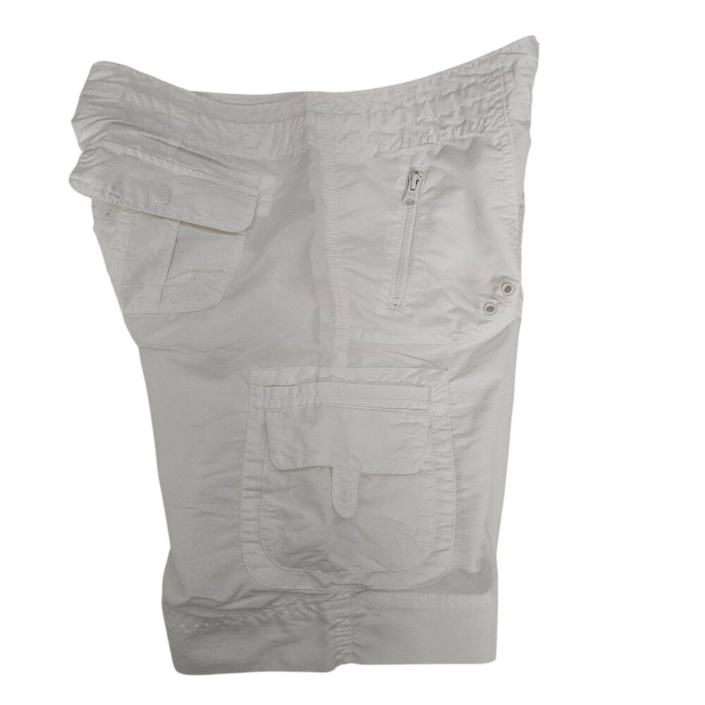 GAP Women's White 469532 Zippered Pockets Board Shorts Size 6 - Picture 5 of 12